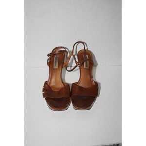 Steve Madden 8.5 Brown Leather Suzanne Brazil Heeled Shoes